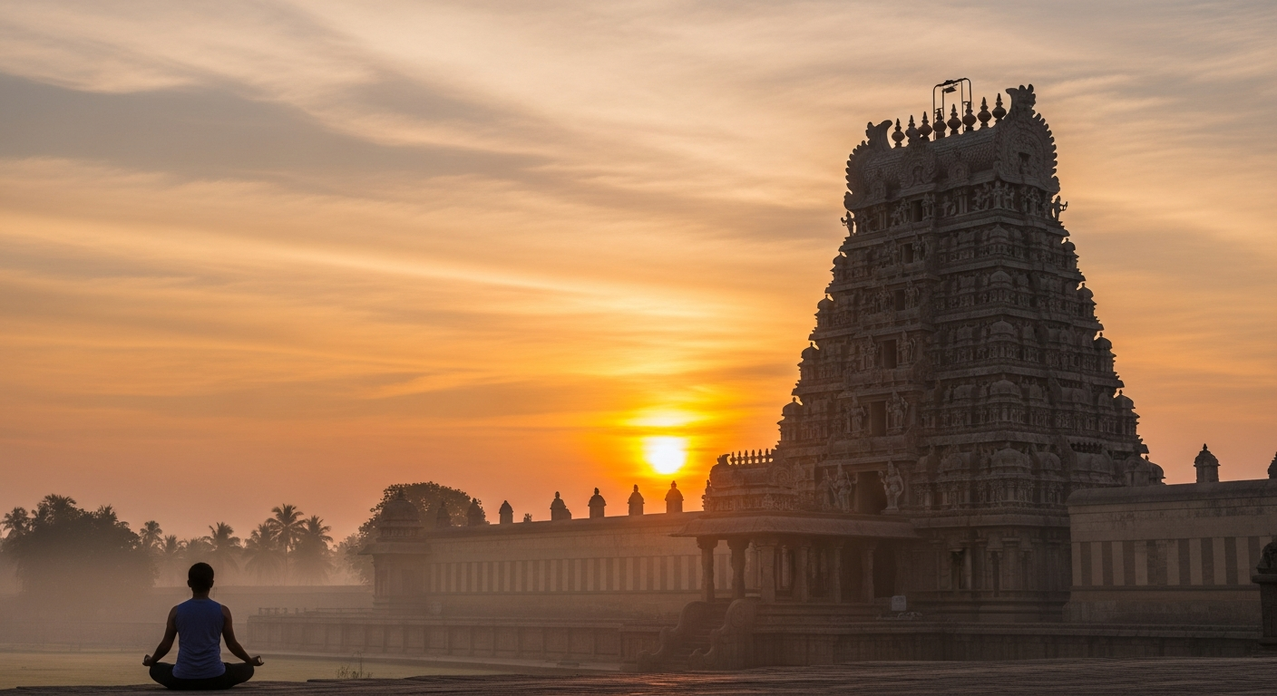 Yoga meditation background